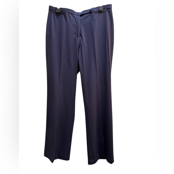 Women’s Navy Blue Straight Leg Dress Pants Size 12P Petite New NWT - Picture 1 of 5